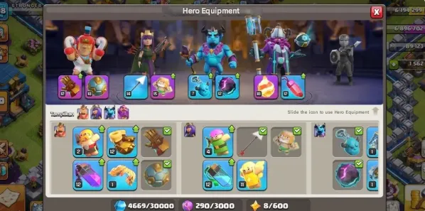 COC159 TH12 Semi Max | 5 Builders | Strong Heroes & Epic Equipment 